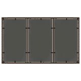 Garden Table with Glass Top Brown 150x90x75 cm Poly Rattan 365534