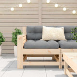 Garden Armrest Sofa with Cushion Solid Wood Pine 844920