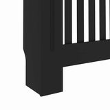 Radiator Cover 2 pcs Black 152 x 19 x 81.5cm Engineered Wood 3403232