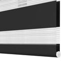 Zebra Blind 140 x 175 cm Black 240224