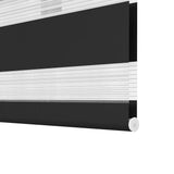 Zebra Blind 140 x 175 cm Black 240224