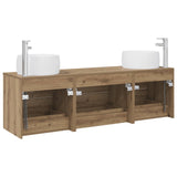 Bathroom Furniture Set 3 pcs Artisan Oak 49.5 x 44.5 x 66 cm 3405922