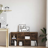 Book Cabinet/Sideboard Smoked Oak 66x30x130 cm Engineered Wood 815249