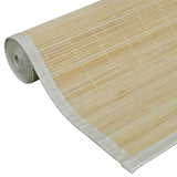 Rectangular Natural Bamboo Rug 150 x 200 cm 241335