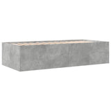 Daybed with Drawers without Mattress Concrete Grey 90x200 cm 3280877
