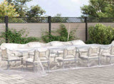 Clear Tarpaulin with Eyelets 4x12 m Polyethylene 4018523