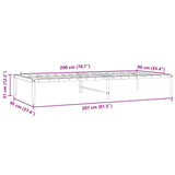 Metal Bed Frame without Mattress White 90x200cm 350906