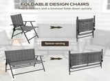 Four-Piece Metal Garden Sofa Set - Mixed Grey T3398P328412