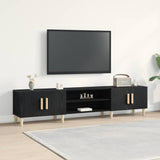TV Cabinet Black Oak 180 x 31.5 x 40 cm Engineered Wood 862817