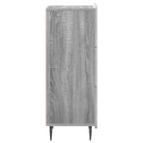 Drawer Cabinet Grey Sonoma 33 x 34.5 x 92 cm Engineered Wood 894391