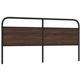 Replace Headboard Brown Oak 190 cm Steel and Engineered Wood 4100344