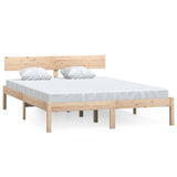 Bed Frame without Mattress Solid Wood 120x200 cm 810142