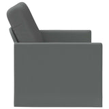 2 Seater Sofa Dark Grey 130 x 81 x 82 cm Fabric 42041041