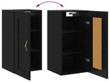 Wall Cabinet Black Oak 34.5 x 34 x 90 cm Engineered Wood 8010888