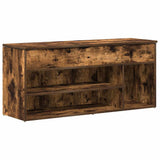 Shoe Bench Smoked Oak 102x30.5x45 cm Engineered Wood 859140