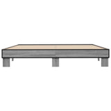 Bed Frame without Mattress Grey Sonoma 200x200 cm 3280220