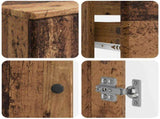 2 Piece Bathroom Cabinet Set BREDA Old Wood Engineered Wood 3418051