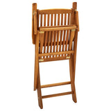 Outdoor Chair Set of 2 Natural Wood Solid Acacia wood Medium 46337