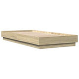 Floor Bed Frame Sonoma Oak 80 x 200 cm Engineered Wood 8009068