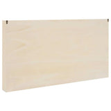 Wall Display Case with Shelf Beige 100 x 8.5 x 54 cm Plywood 42015630