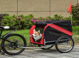 Bicycle Pet Trailer in Steel Frame-Red/Black T3398P548124
