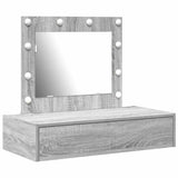 Dressing Table with Drawer Grey 83 x 40 x 70 cm Engineered Wood 865231