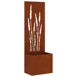 Garden Privacy Screen Rusty 50 x 32 x 150 cm Weathering steel 876468