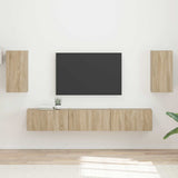 TV Cabinet Set Wall-mounted 5 pcs Sonoma Oak Engineered Wood 3409071