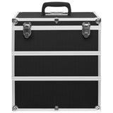 Make-up Case 37x24x40 cm Black Aluminium 91840
