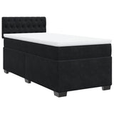 Box Spring Bed with Mattress Black 90x190 cm Velvet 3286194
