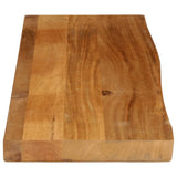Table Top Live Edge 110x30x2.5 cm Solid Wood Mango 370529