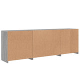 Sideboard with LED Lights Grey Sonoma 202x37x67 cm 3209014