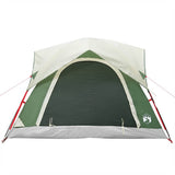 Camping Tent Cabin 4-Person Green Waterproof 4009452