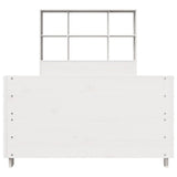 Bed Frame without Mattress White 90x190 cm Single Solid Wood Pine 3323711