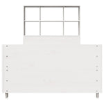 Bed Frame without Mattress White 90x190 cm Single Solid Wood Pine 3323711