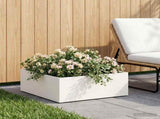 Garden Planter White 60 x 60 x 20 cm Cold-rolled Steel 8004996