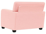 Armchair Pink Faux Lamb Fleece 42043408