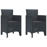 Garden Dining Set 3 pcs Anthracite Polypropylene 3378675