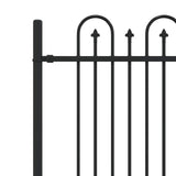 Spike Arch Fence DRONTEN Black 42030094
