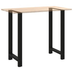 ZNTS Coffee Table Legs Black 2 pcs 60x cm Steel 4013356