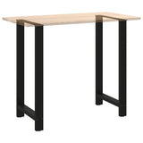 Bar Table Legs Black 2 pcs 60x cm Steel 4013356