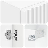 Wall-mounted Bathroom Cabinet White 33 x 34.5 x 100 cm 890522