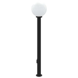 Bollard Light with Sensor&Outlet 120 cm Black IP44 4006125