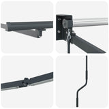 Electric Retractable Awning Frame Anthracite 4.5 x 3 m 42024207