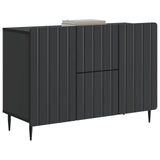 Sideboard with Drawer Black 89 x 34.5 x 62 cm Engineered Wood 894426