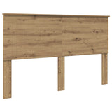 Bed Frame Artisian Oak 160 x 200 cm Solid Pine Wood 3410991