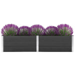 Garden Raised Bed 250x100x54 cm WPC Grey 49059