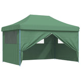 ZNTS Foldable Party Tent Pop-Up with 4 Sidewalls Green 4004976