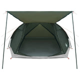 Cabin Tent with Roof Army green 6-Person Polyester and Steel 42028586