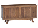 Sideboard with Drawer Natural 100 x 30 x 68 cm Solid Teak Wood 42017956